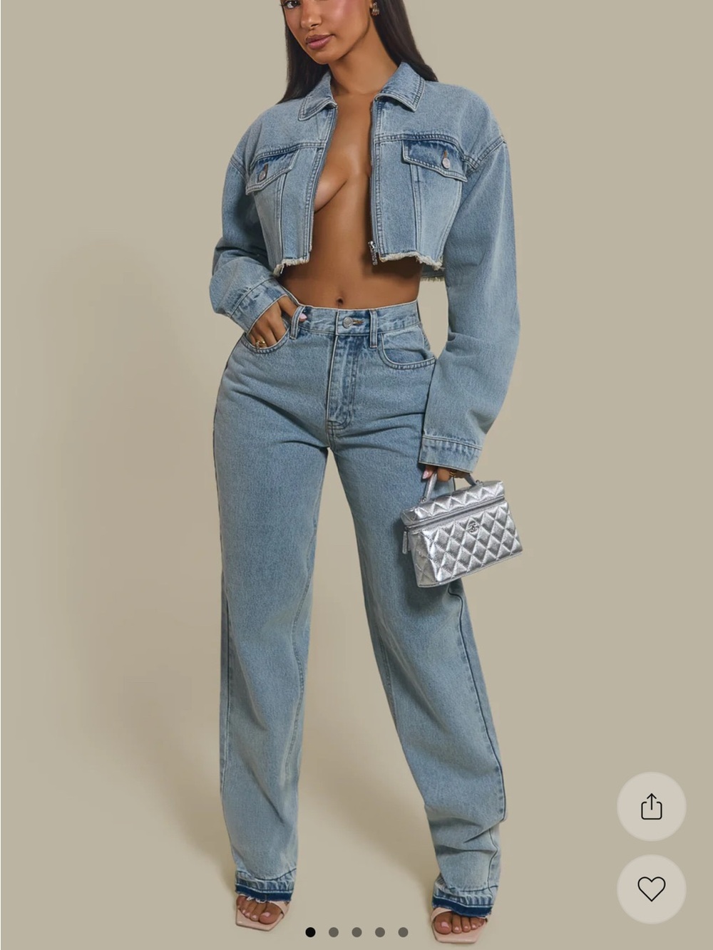Mid-Waist Light Blue Women’s Straight-Leg Jeans